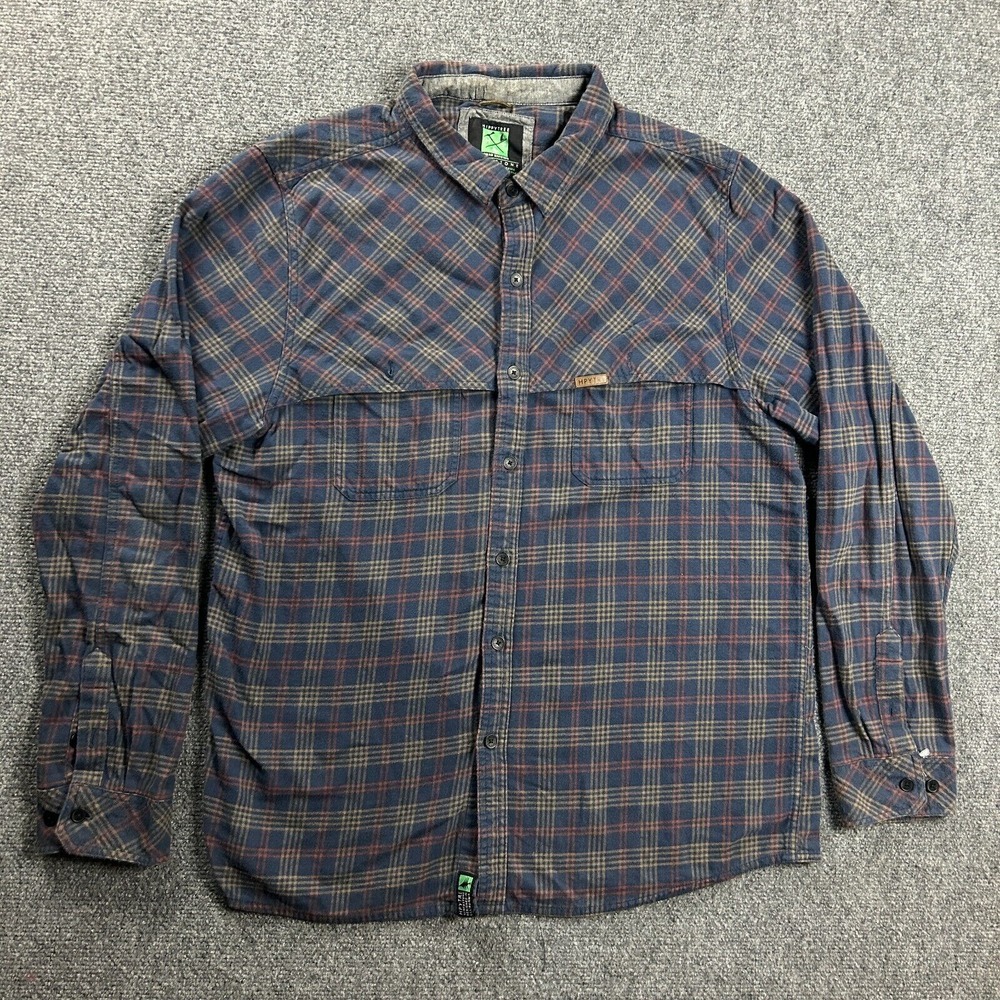 Hippytree Flannel Shirt Mens Large Plaid Surf & Stone Nomad Division Cotton